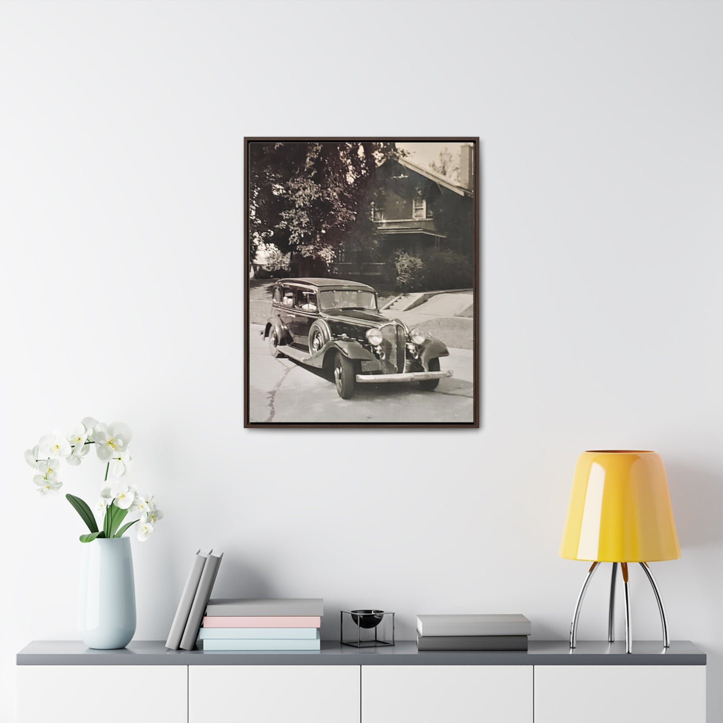 Classic Car Gallery Canvas Wraps, Vertical Frame