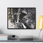 Narada Falls Yellowstone Gallery Canvas Wraps Horizontal Frame 24″ x 18″ Black 1.25"