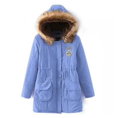 Casual Ladies Jacket Thick Warm Large Hooded Winter Coat Women Coats Jackets