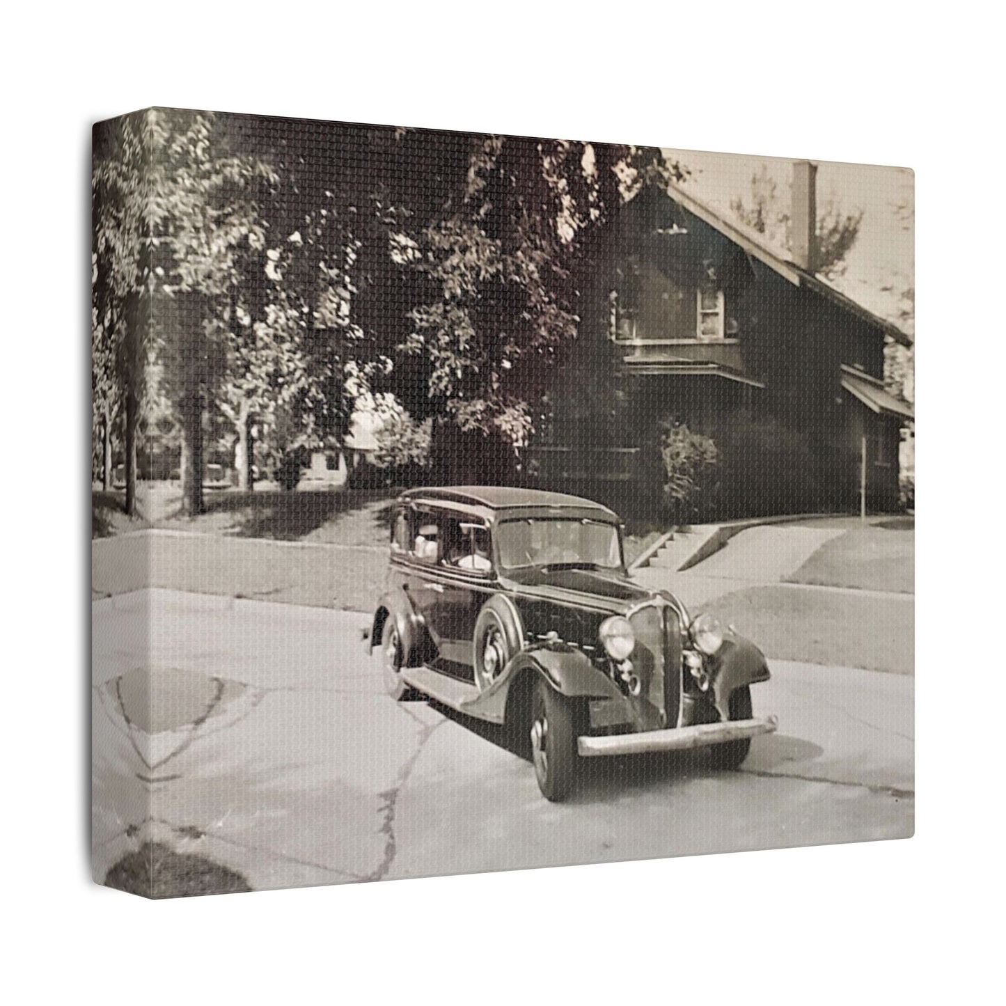 Classic Car Satin Canvas, Stretched