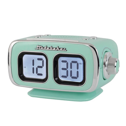 Studebaker Large Display LCD AM/FM Retro Clock Radio - Kia Day Design