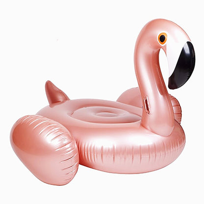 Rose Gold Flamingo Inflatable Pool Float - Rose Gold 150x140x100cm - pool float