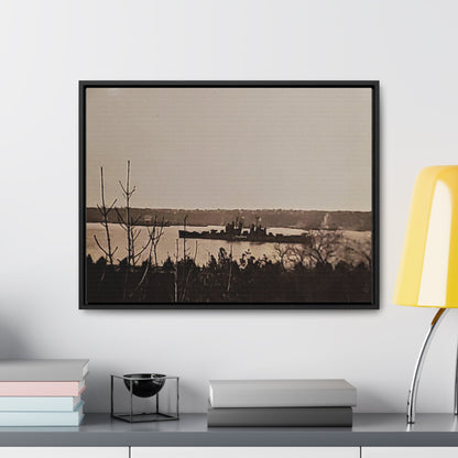 Navy Day New York October 27th 1945 Gallery Canvas Wraps Horizontal Frame 24″ x 18″ Black 1.25"