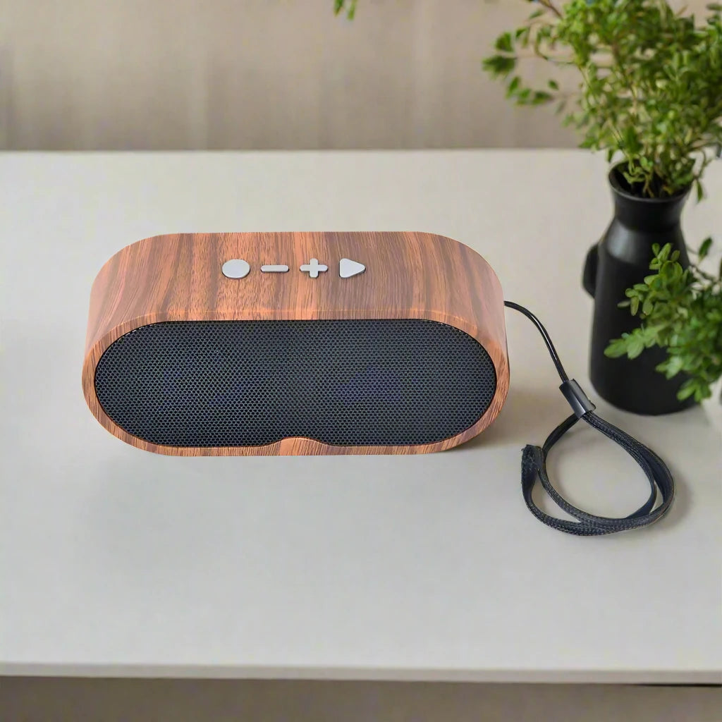 Small Speaker Retro Wireless Wooden Bluetooth Speaker With HD Sound FM Radio