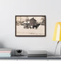 Milk Man Gallery Canvas Wraps Horizontal Frame 18″ x 12″ Walnut 1.25"