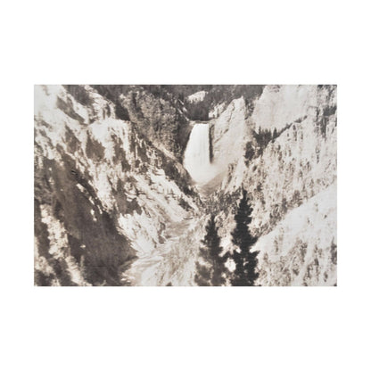 Artists Point Yellowstone Satin Canvas Stretched
