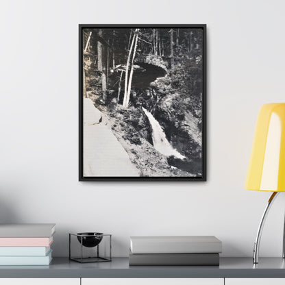 Narada Falls Yellowstone Gallery Canvas Wraps Vertical Frame 16″ x 20″ Premium Gallery Wraps (1.25″) Black
