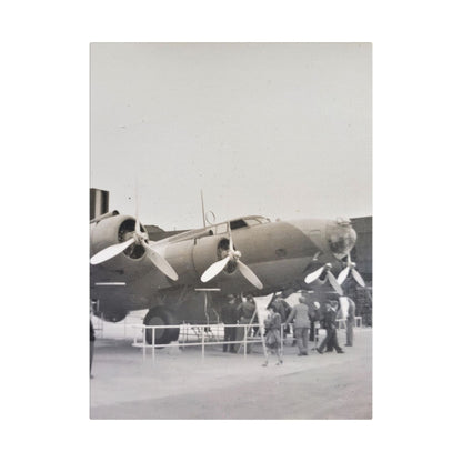 Boeing B-17 Bomber Satin Canvas Stretched