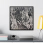 Cleopatras Needle Yellowstone Gallery Canvas Wraps Square Frame 20″ x 20″ 1.25" Black