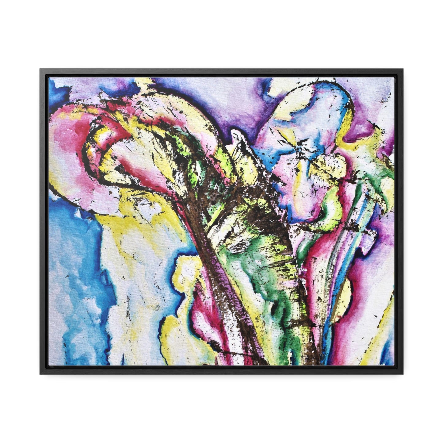 Calla Lilies Gallery Canvas Wraps, Horizontal Frame