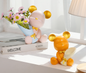 Creative Mini Bear Vase - Bouquet Bear-Small Orange - vase