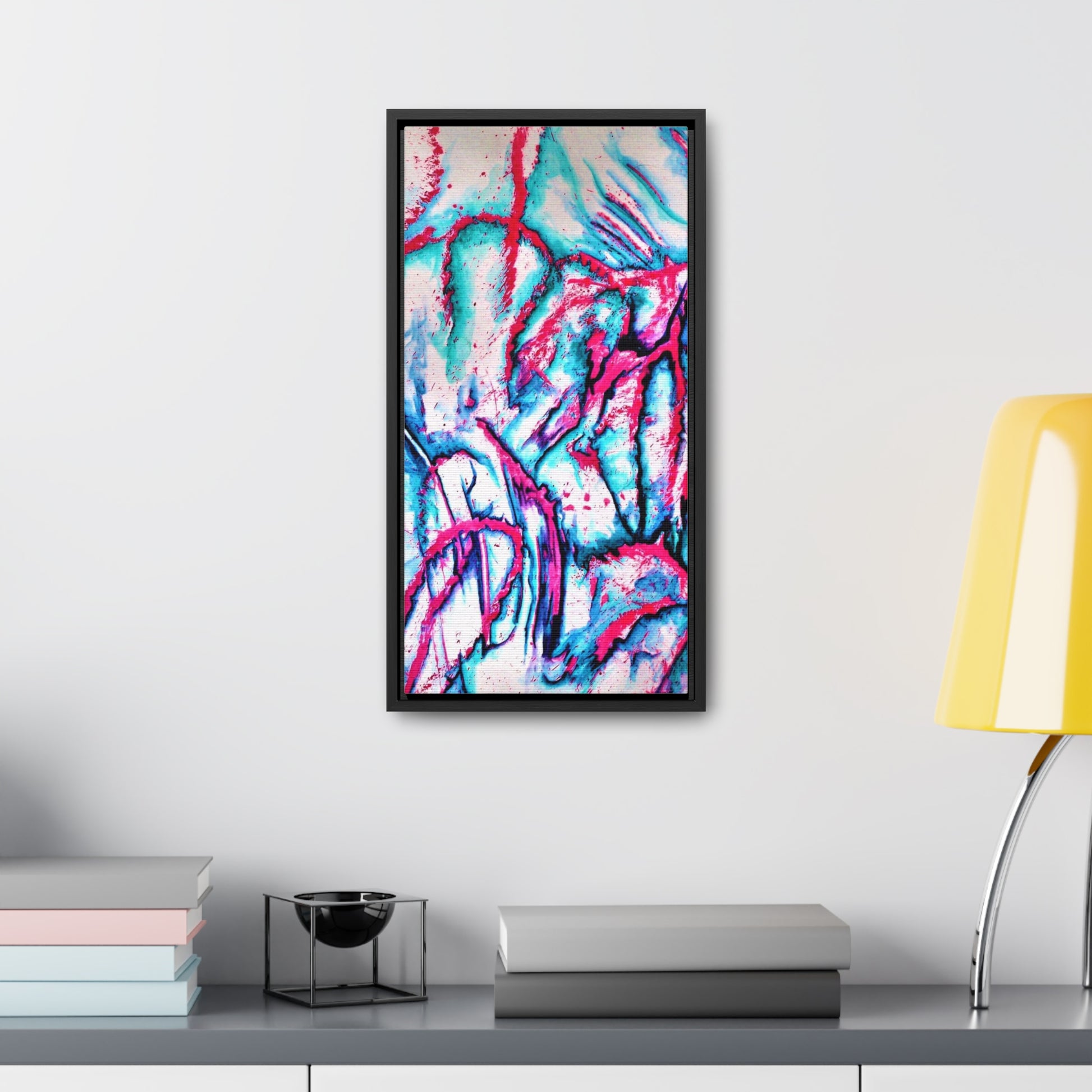 Pink Jellyfish Gallery Canvas Wraps, Vertical Frame