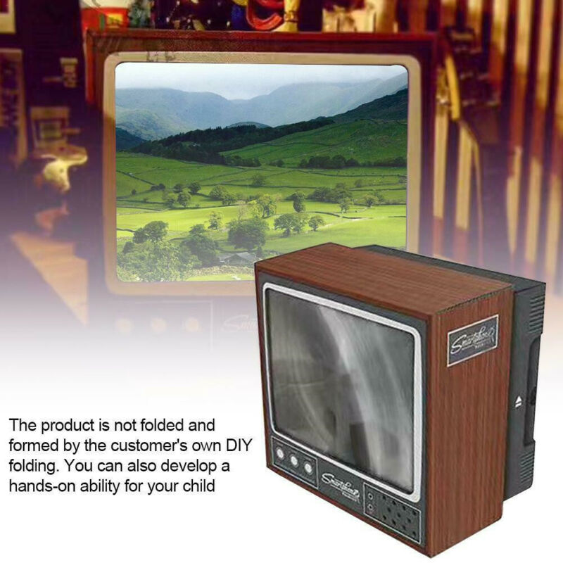 Retro TV Phone Screen Video DIY Enlarger Amplifier Magnifier Retro TV Appearance- V.I.P Digital Presence- {{Product type}}