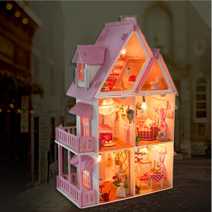 DIY Large House Model Kit - Sunshine Alice - - dollhouse