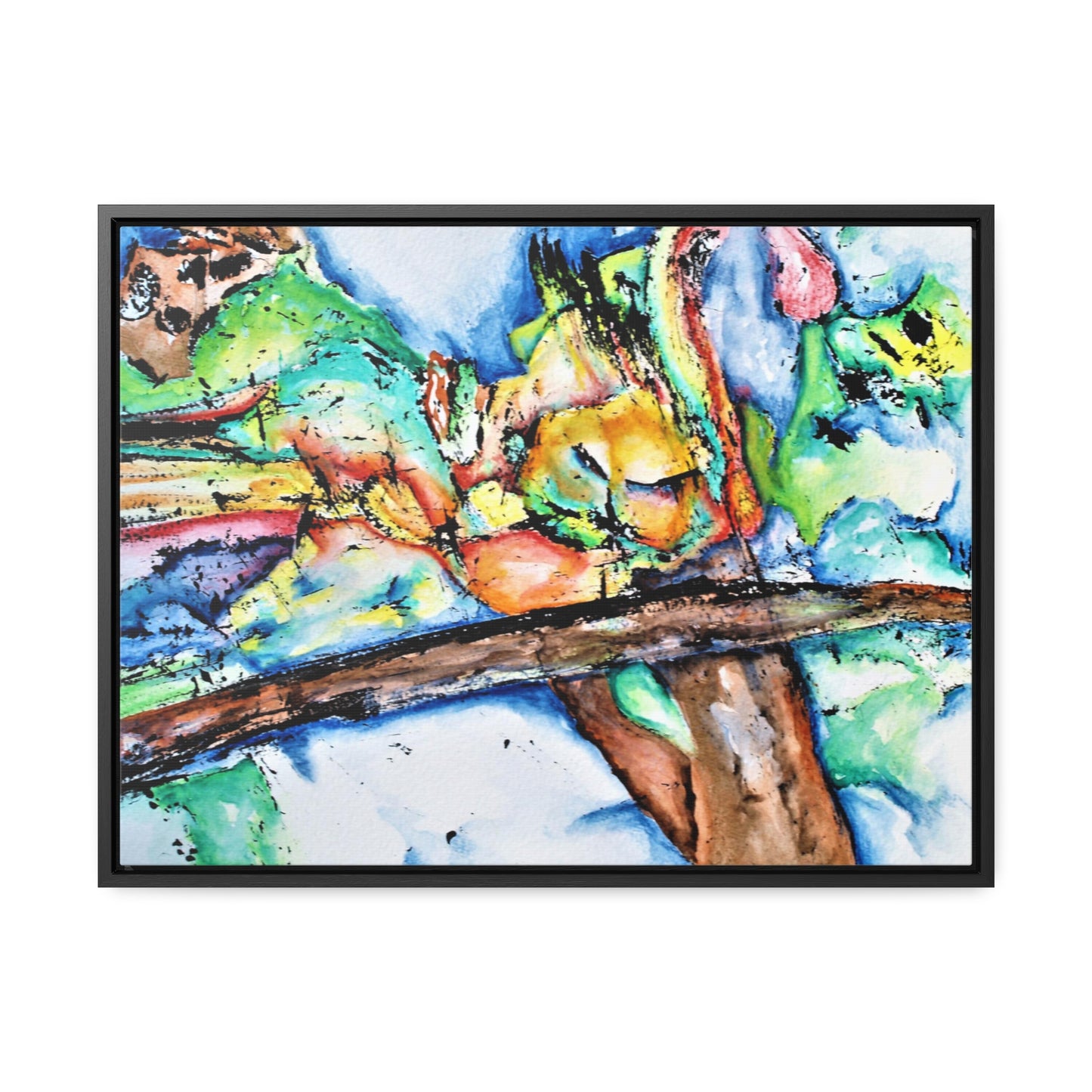 Owl In Flight Gallery Canvas Wraps, Horizontal Frame