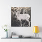 Yellowstone Big Horn Sheep Canvas Gallery Wraps 36″ x 36″ 1.25"