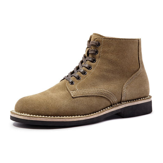 High-Top British Suede Boots & Mid-Top Martins - Brown 38 - boots