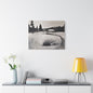 Morning Glory Pool Yellowstone Satin Canvas Stretched 30" x 24" (Horizontal) 1.5"