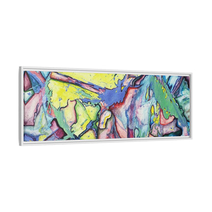 Alien Abstract Colorful Framed Canvas Art - Kia Day Design