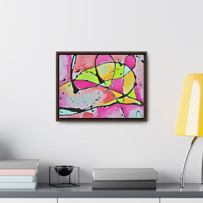 Pink Mouse Gallery Canvas Wraps Horizontal Frame 16″ x 12″ Walnut 1.25"