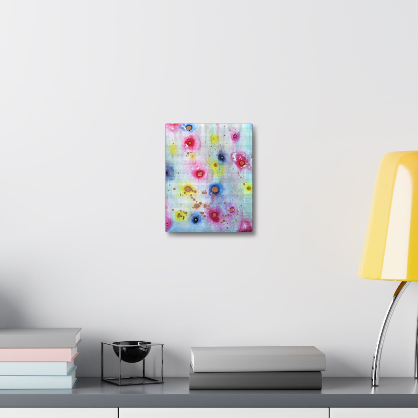 Raining Blooms Stretched Canvas