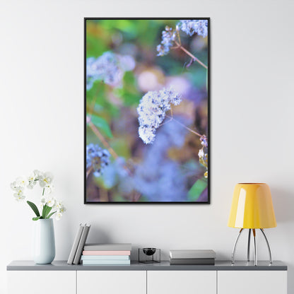 Macro Blue Gallery Canvas Wraps, Vertical Frame