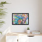 Multi-Color Abstract Framed Canvas Art Print - Kia Day Design