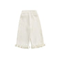 Girls Knitted Pants Wide Leg white