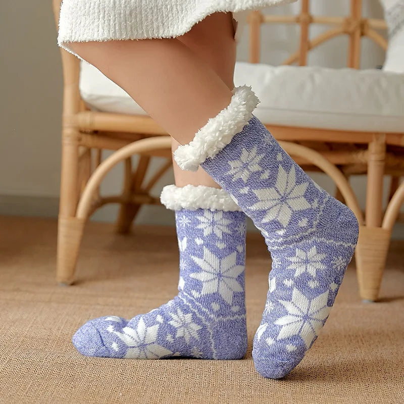 Warm Cozy Fuzzy Fluffy Cozy Socks Non Slip Floor Socks Thick Thermal Socks