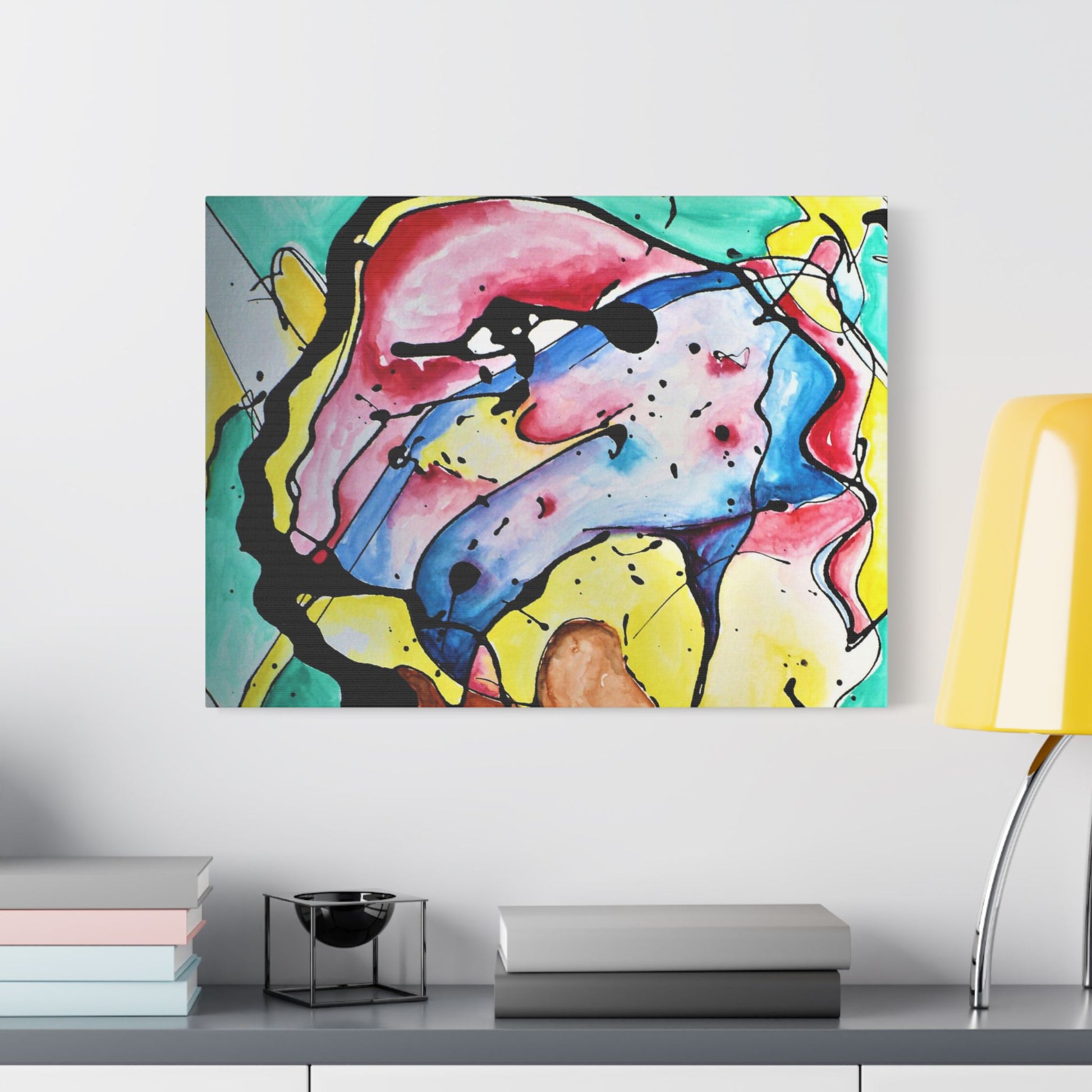 3rd Eye Sundae Satin Canvas Stretched - Kia Day Design