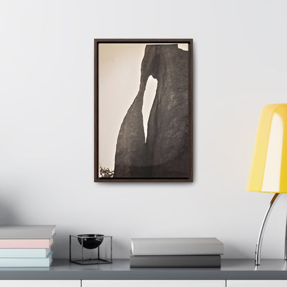 The Needles Eye Gallery Canvas Wraps Vertical Frame 12″ x 18″ Premium Gallery Wraps (1.25″) Walnut