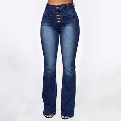 Chic High-Rise Plus Jeans - - Women's Fashion - Women's Clothing - Bottoms - Jeans