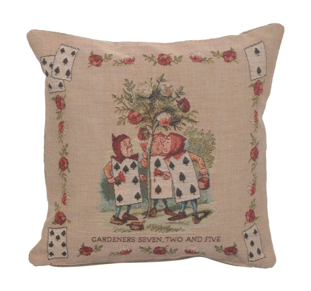 The Garden Alice In Wonderland French Cushion - - Tapestry