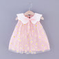 Sweet Mesh Sleeveless Kids Dress - Pink 100cm - baby dress