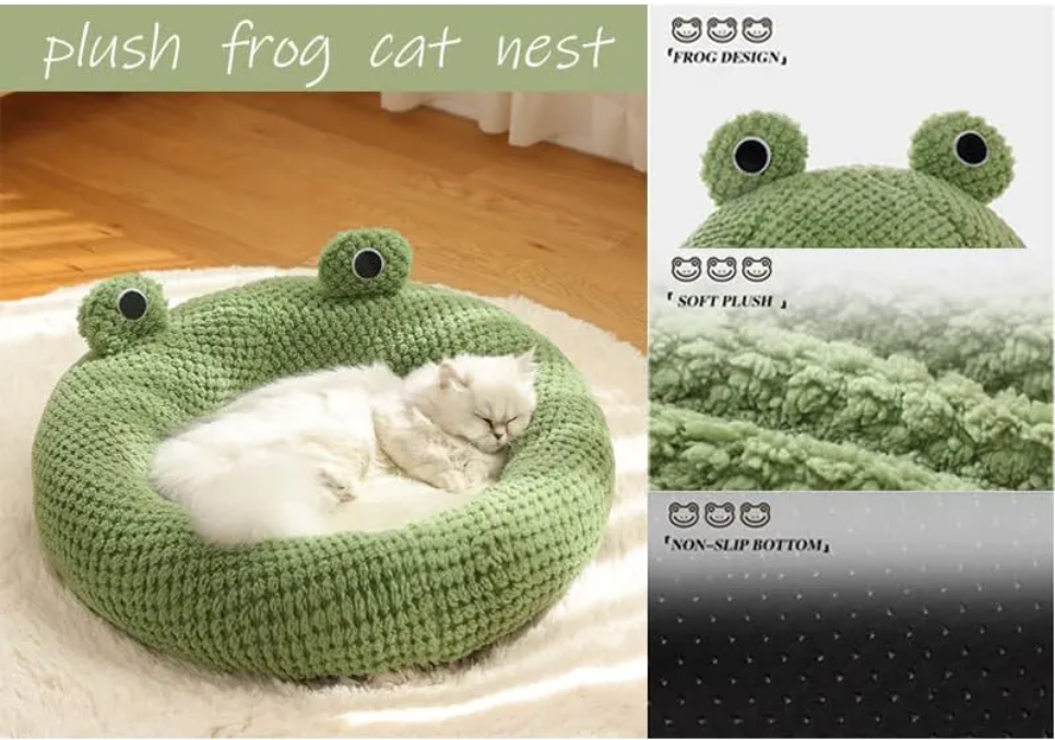 Frog-Shaped Pet Bed - - Pet bed