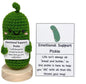 Charming Woven Cucumber Doll - Cucumber Base Card 11cm - decor