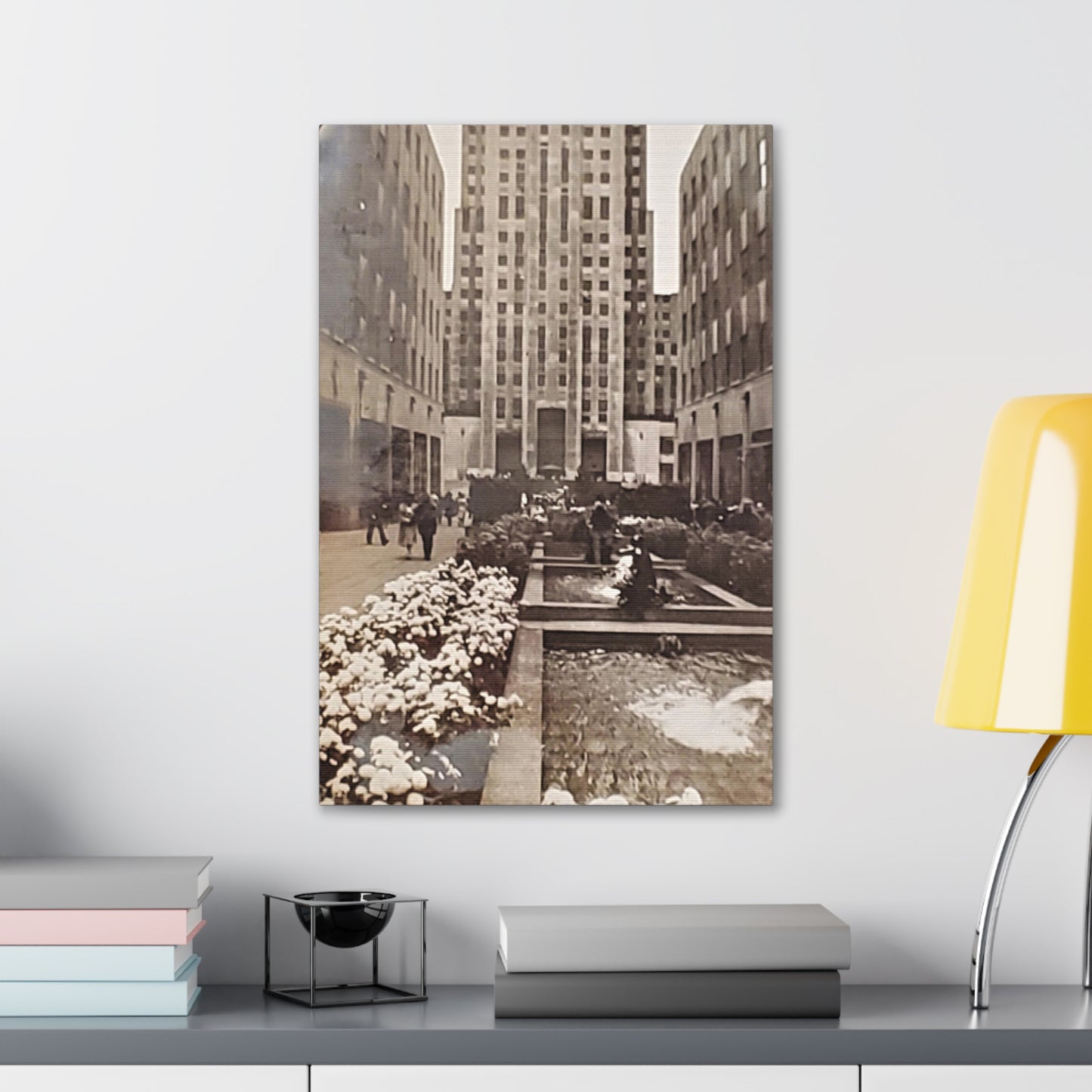 Rockefeller Plaza Canvas Gallery Wraps