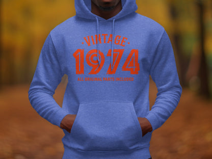 Vintage 1974 All Original Parts Included Design Hoodie- Cloud 16 Clothing Co.- {{Product type}}