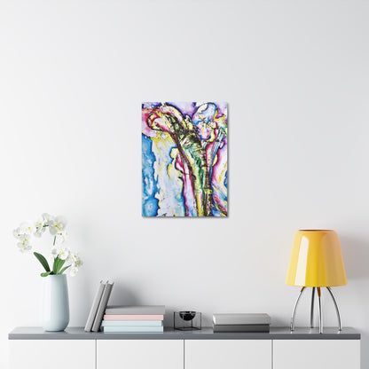 Calla Lilies Stretched Canvas