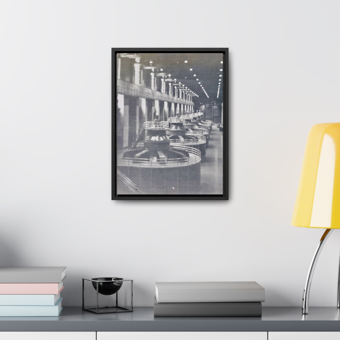 Boulder Dam Powerhouse Gallery Canvas Wraps, Vertical Frame