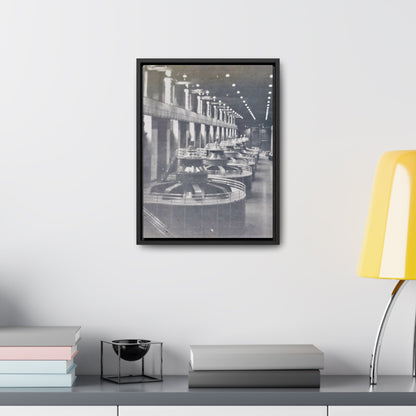 Boulder Dam Powerhouse Gallery Canvas Wraps Vertical Frame 12″ x 16″ 1.25" Black