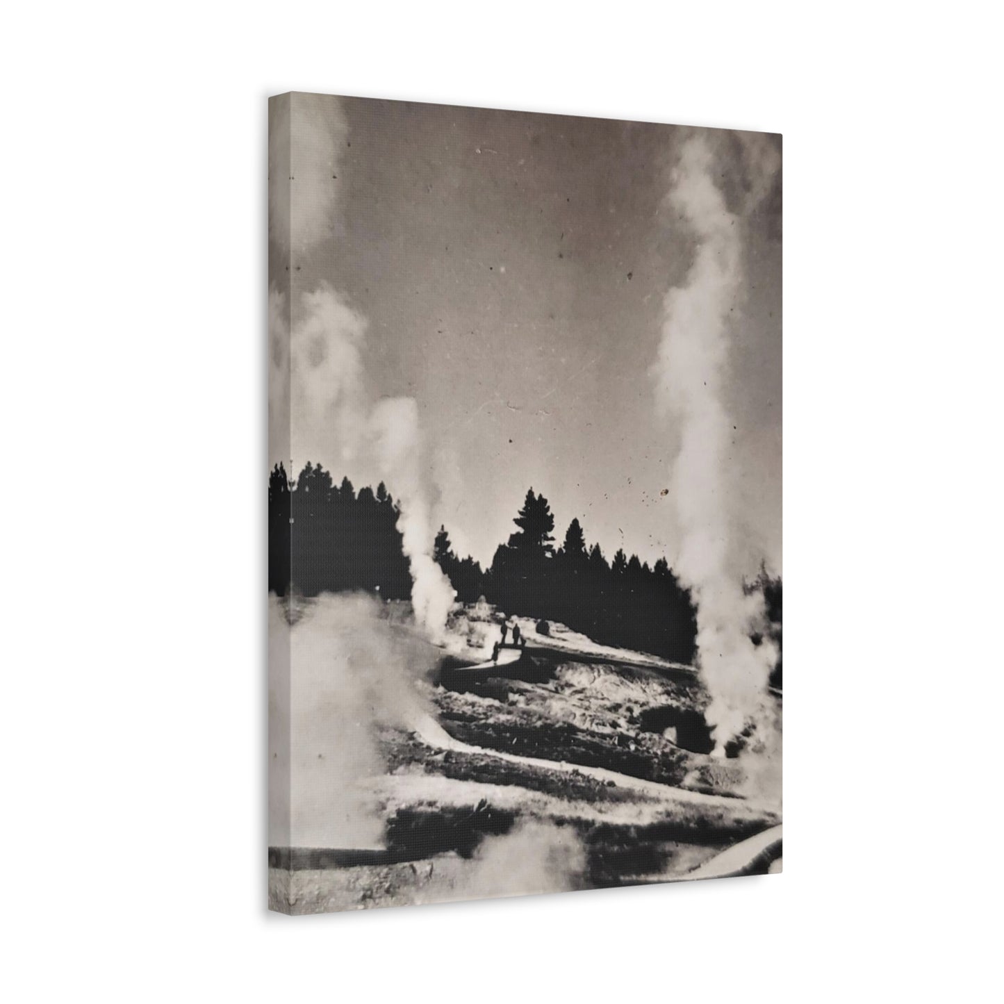 Norris Geyser Yellowstone Stretched Canvas