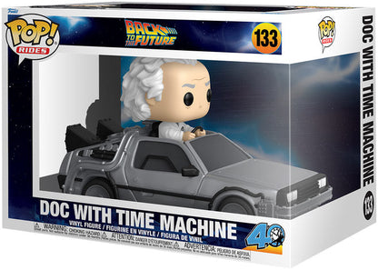 Funko POP! Rides Deluxe: Back to the Future Doc with Time Machine- Back to the Future™- {{Product type}}