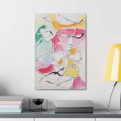 Abstract Face Canvas Gallery Wraps - Kia Day Design