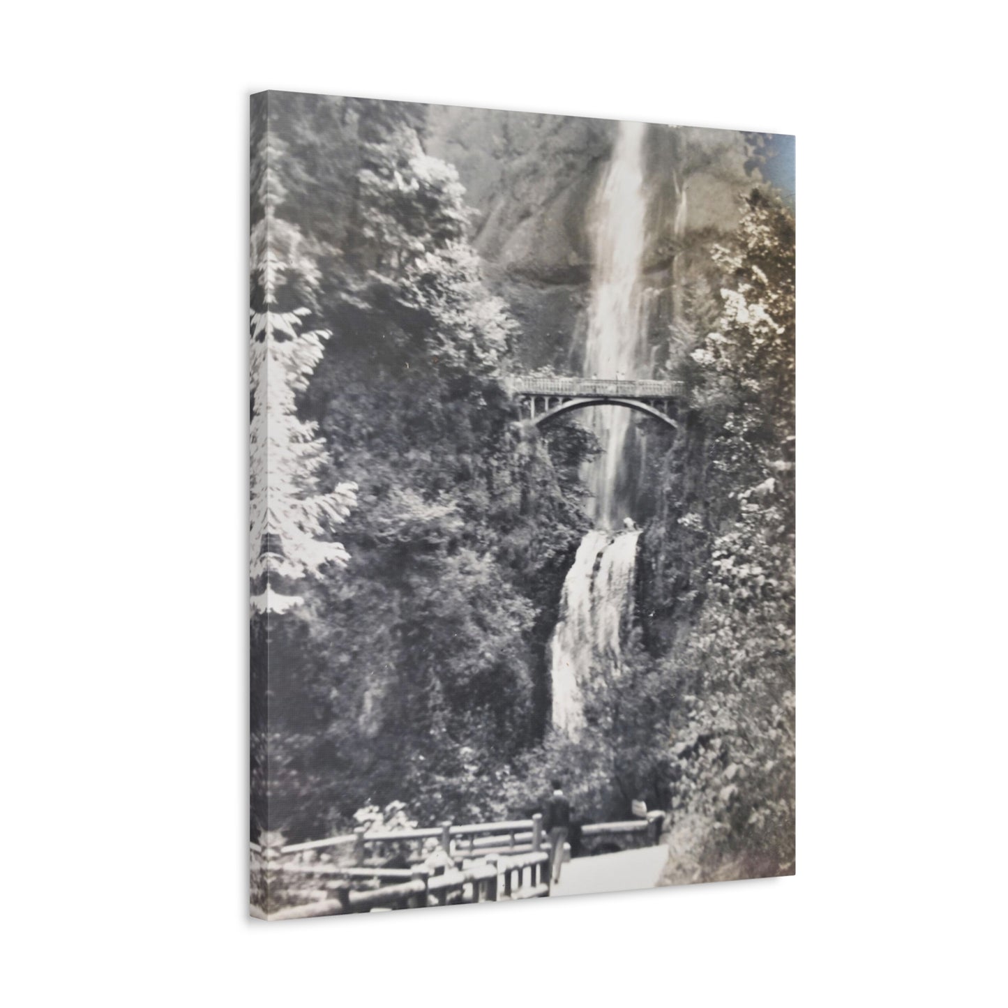 Multnomah Falls Oregon Stretched Canvas