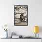 Concrete Worker Gallery Canvas Wraps Vertical Frame 24″ x 36″ Premium Gallery Wraps (1.25″) Black