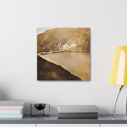 Morris Dam Lake Canvas Gallery Wraps 16″ x 16″ 1.25"