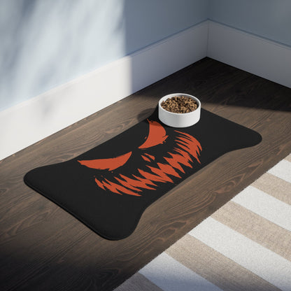 Smile Pet Feeding Mats Bone shape (30" × 18") White