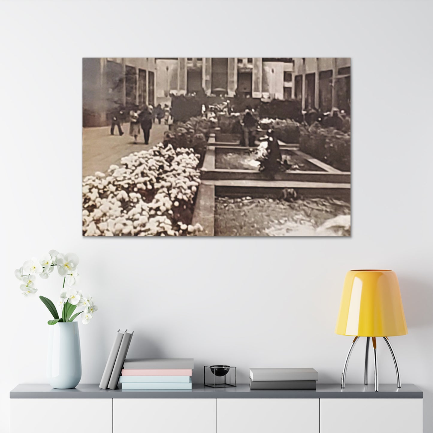 Rockefeller Plaza Canvas Gallery Wraps