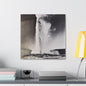 Old Faithful Geyser Yellowstone Canvas Gallery Wraps 20″ x 20″ 1.25"